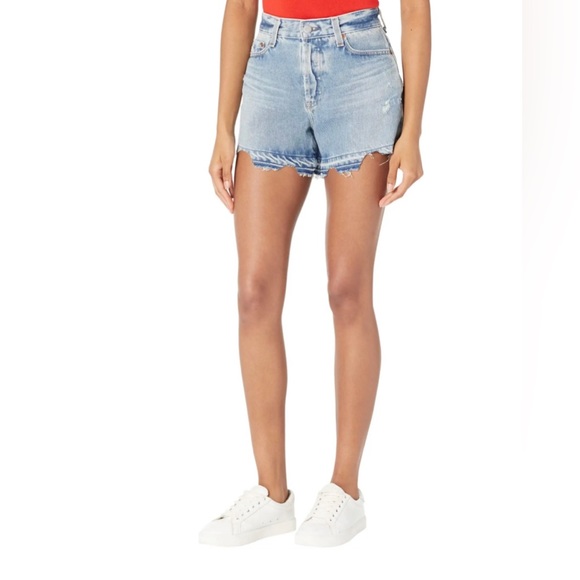 NWT💝AG Alexxis High Waist Chew Hem Cutoff Denim Shorts Size 27 - Picture 5 of 16